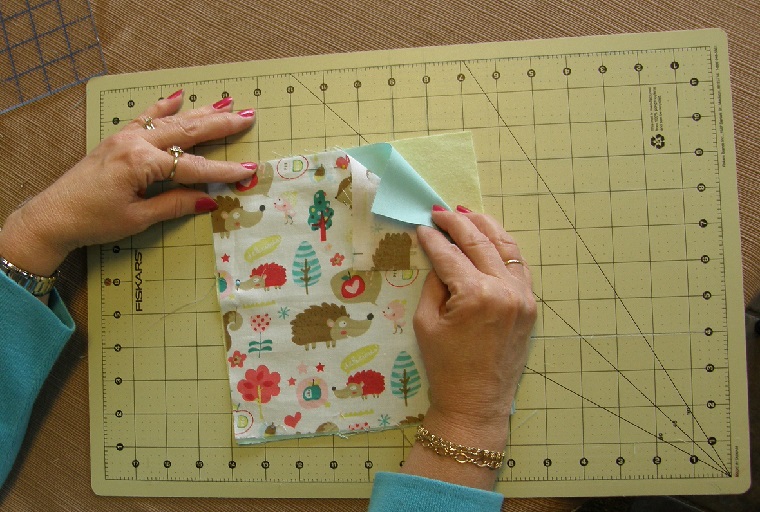 layering the quilt blocks